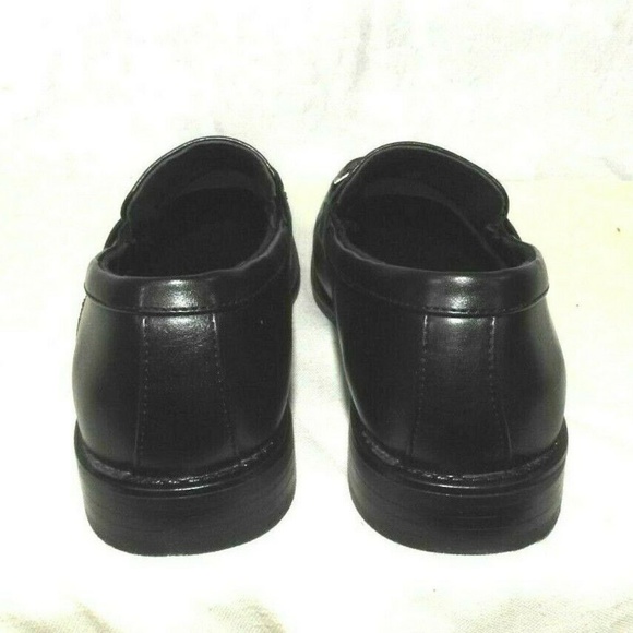 Bonafini Shoes Mens Dress Shoes Loafers Everyday Moc Toe Black